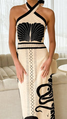 Boe Halter Maxi Dress - Palm Canyon