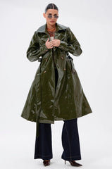 Mitica Patent Trench In Olive