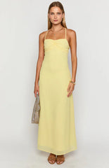 Arabelle Yellow Maxi Dress