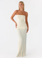 Otillie Knit Maxi Dress - Yellow