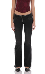 Simone Studded Low Rise Jean