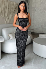 Navala Maxi Dress - Black